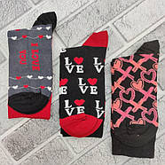 Шкарпетки високі весна/осінь асорті 36-41LOVE без етикетки 30035886, фото 2