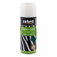 Емаль+грунт 2в1 ZEBRA 38 напівматова темно-зелена 400 мл
