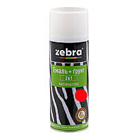 Емаль+грунт 2в1 ZEBRA 75 напівматова червона 400 мл