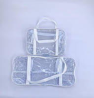 Сумки в роддом, набор сумок, 2 шт (L+S) білий