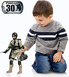 Ігровий набір лялька Військовий Солдатик Click N' Play Military Airborne Paratrooper, фото 4