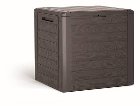 Ящик для зовнішнього зберігання PROSPERPLAST WOODEBOX 140 л, коричневий, фото 1
