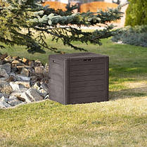 Ящик для зовнішнього зберігання PROSPERPLAST WOODEBOX 140 л, коричневий, фото 5