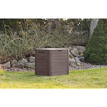 Ящик для зовнішнього зберігання PROSPERPLAST WOODEBOX 140 л, коричневий, фото 6