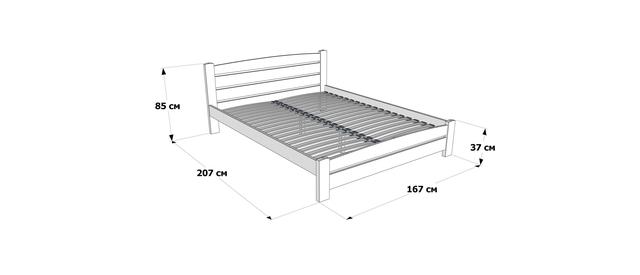 Размеры кровати Дональд MAXI