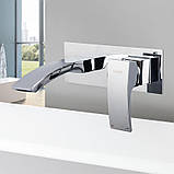 Змішувач для умивальника GAPPO G1007-2, хром, фото 2