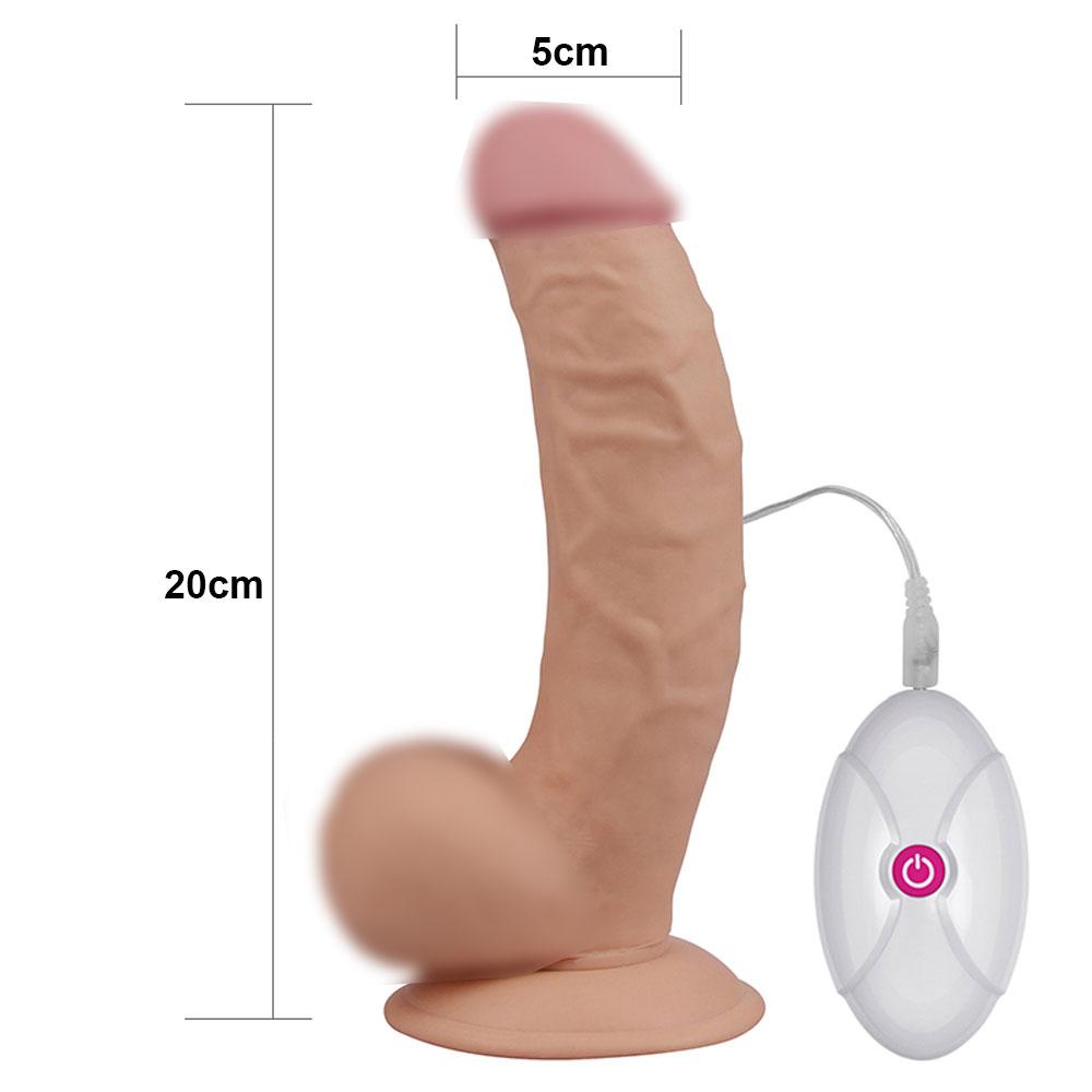 Фалоімітатор присоска з вібратором, Вигнутий фалоімітатор Faloimitator Dildo