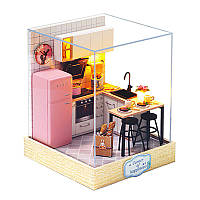 3D Румбокс кукольный дом конструктор DIY Cute Room BT-027 Кухня 23*23*27,5см (K-1257S)