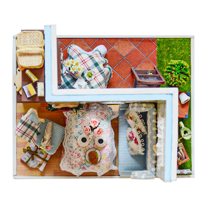 Кукольный дом Cute Room Z-002 Винтаж детский конструктор для детей (K-948S) - фото 2 - id-p1651740173