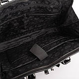 Портфель DER FLINGER Чоловічий шкіряний портфель DER FLINGER SHIDF2019801-black, фото 6