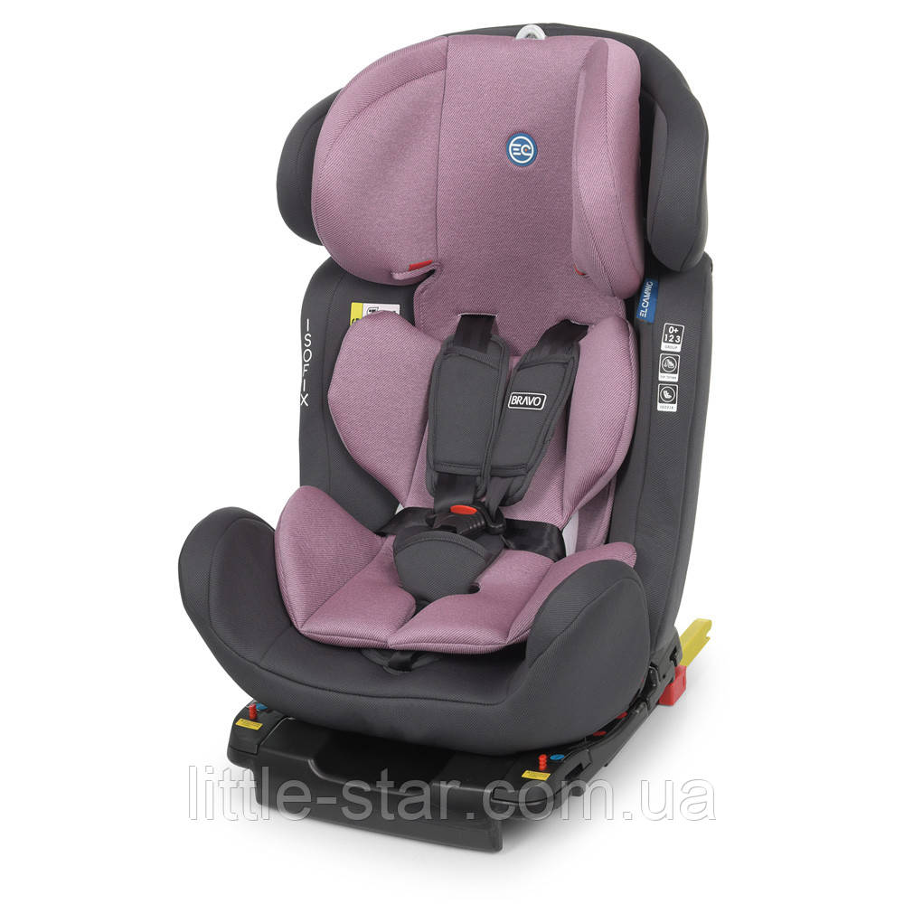 Автокрес El Camino ME 1041 BRAVO ISOFIX, фіолетовий, група 0+1+2+3