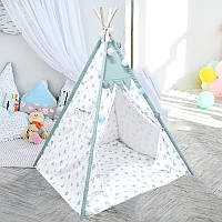 Вигвам Littledove RT-14 Mint Stars детская игровая палатка (K-2569S)