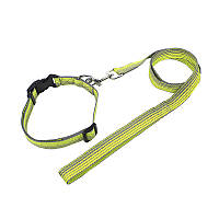 Ошейник для собак TUFF HOUND TC00305 Green Gray (2.0*38-51) с поводком принтом (K-247S)