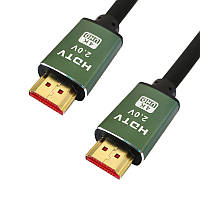 Кабель мультимедийный Lesko HDMI/HDMI 4K Ultra HD v2.0 1,5m (K-188S)