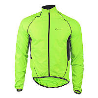 Ветровка велосипедная Nuckily MJ004 Fluorescent Green S осень весна спортивная куртка мужская и женская