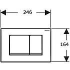Кнопка зливу для інсталяції GEBERIT подвійна біла 147481 115.137.11.1, фото 2