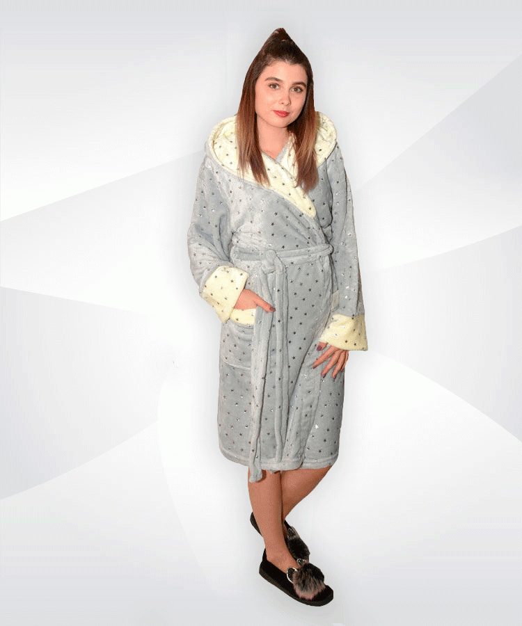 Халат жіночий махровий 03594 Микс вельсофт