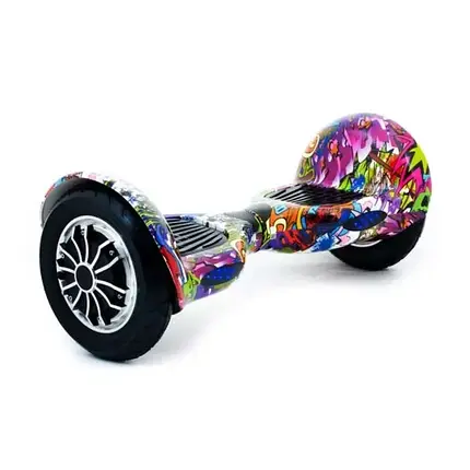 Гіроскутер Smart Balance 10.0 дюймів графіті з підсвіткою, фото 2