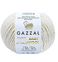 Пряжа из мериноса Gazzal Baby wool XL 829 (Газзал Бeби вул XL)