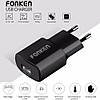 Мережевий зарядний пристрій FONKEN USB 2.4 A 12 Вт Black (TPA-67C), фото 7