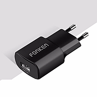 Сетевое зарядное устройство FONKEN USB 2.4A 12 Вт Black (TPA-67C)