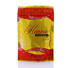 Хна руда Hemani Henna Red with Saffron. Велика пачка 150 г!