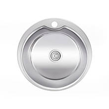 Lidz 510-D 0.6 мм Polish кухонна мийка кругла (160)
