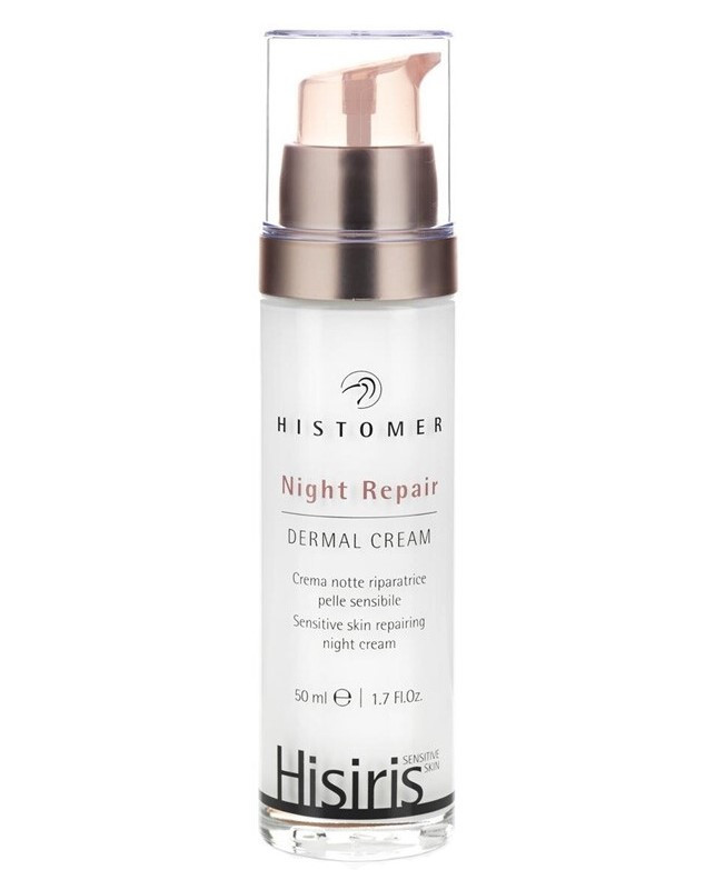 Hisiris Night Repair Dermal Cream Ночной крем восстанавливающий для чувствительной кожи, 50 мл - фото 1 - id-p737670445