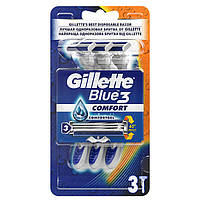 Станок для бритья одноразовый Gillette Blue 3 Comfort 3 шт бритва для мужчин