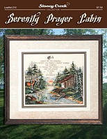 Serenity Prayer Cabin Схема для вышивки крестом Stoney Creek LFT210