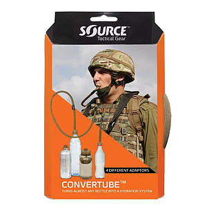 Адаптер Source Convertube Military | перетворить пляшку або фляжку у питну систему