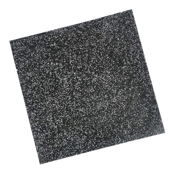 Гумова плитка Мікс 500х500х30 мм PuzzleGym (чорно-сіра)