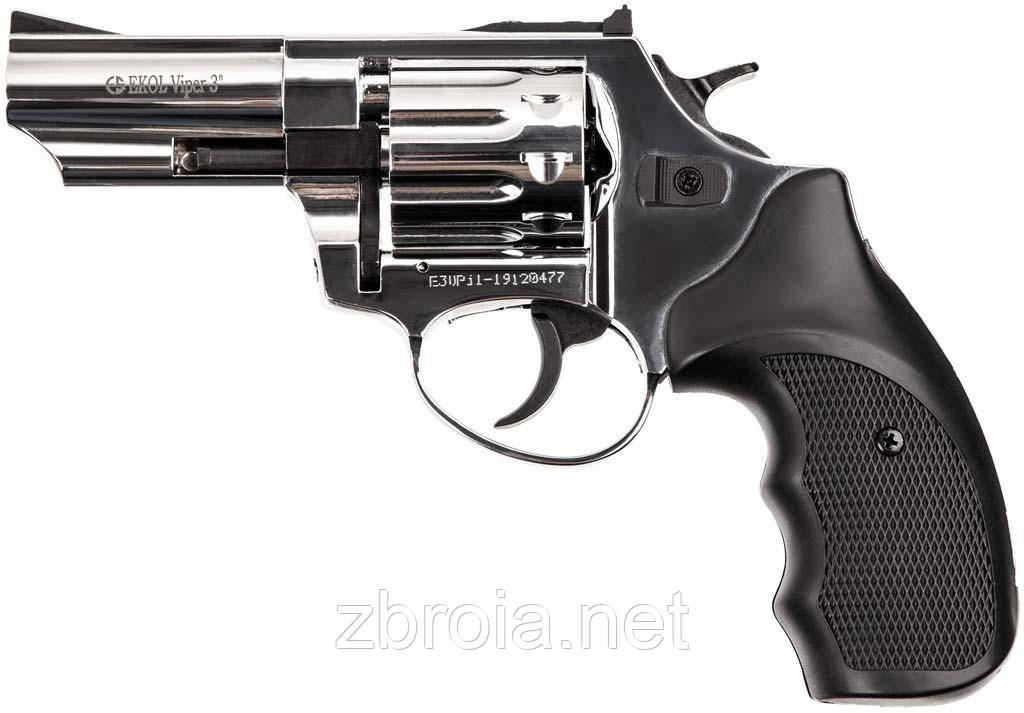 Револьвер Флобера Voltran Ekol Viper 3" (хром/пластик)