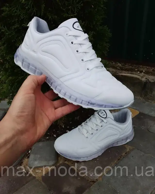 Мужские Кроссовки на Воздушной Подушке Белые. — Купить Недорого на Bigl ...