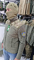Флісова кофта тактична куртка Bicatex Tactical олива форма ВСУ M, фото 8