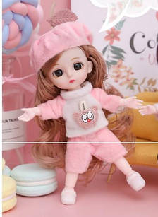 Лялька пупс шарнірна БЖ 16 см Баболі Baboliy Пінк