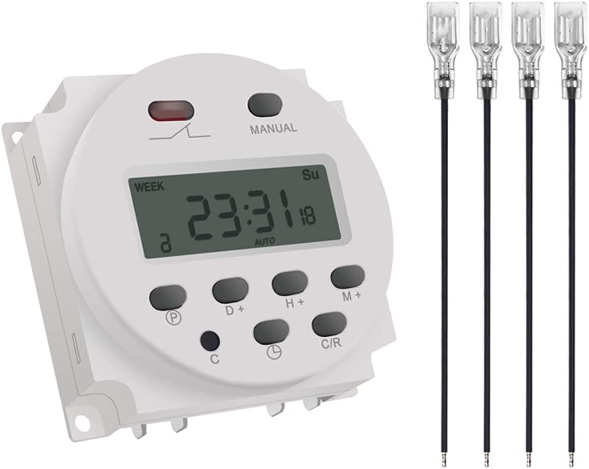 CN101A 12V таймер перемикач 7 днів щотижня програмоване цифрове реле часу DC/AC живлення таймер