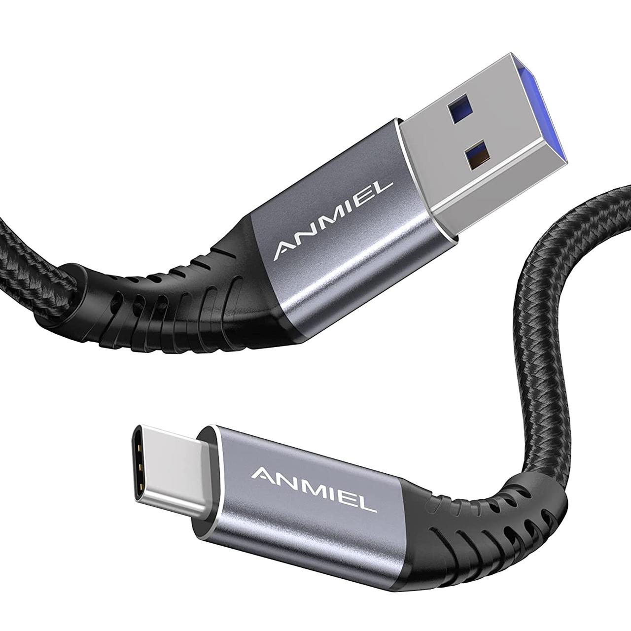 Usb C кабель 2M, ANMIEL 3.1A Швидке заряджання & 5 Гбіт/с синхронізація даних, фото 1