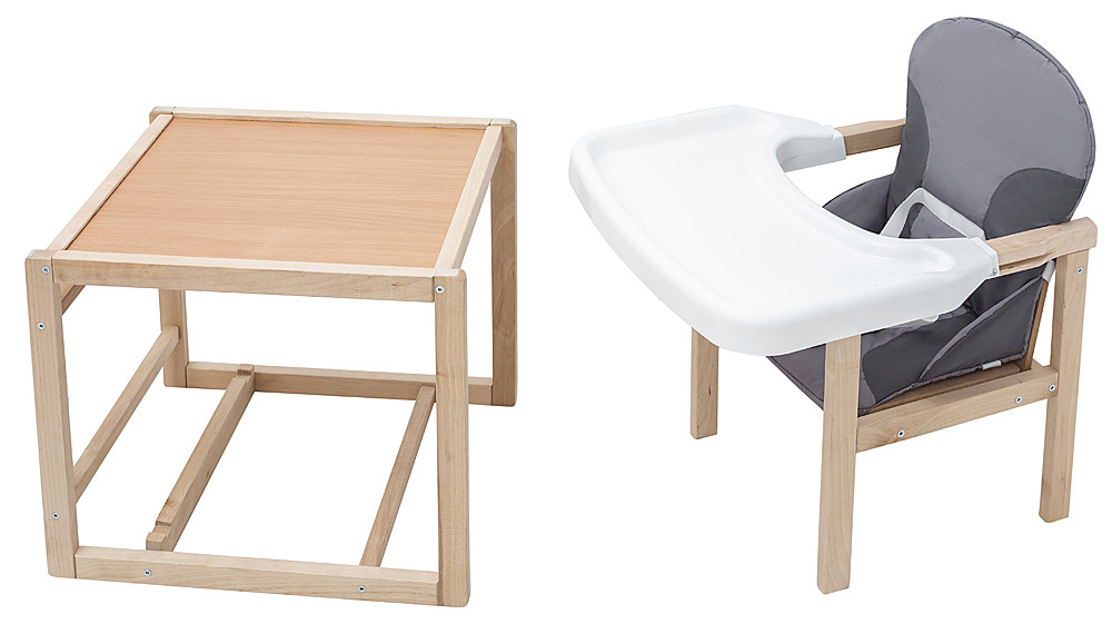 Стільчик-трансформер Babyroom Поні-230 eko сірий / графіт, фото 1