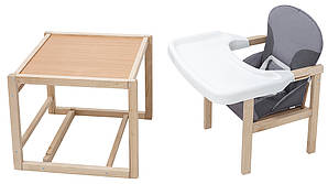 Стільчик-трансформер Babyroom Поні-230 eko сірий / графіт