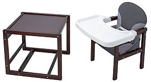 Стільчик-трансформер Babyroom Поні-220 тонований графіт / сірий