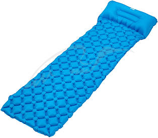 Каримат надувний Skif Outdoor Bachelor Ultralight. Розмір 196х56х5 см. Blue