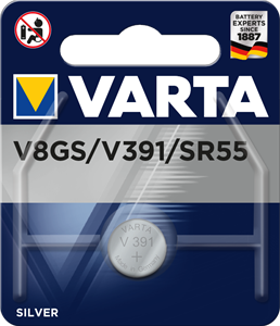 Батарейка VARTA SILVER V391 1.55V 42mAh.