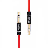 Кабель Audio AUX RM-L200 miniJack 3.5 male to male 2.0 м red Remax 320103 1431969