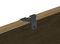 Адаптер для крепления мебельной ручки для складных раздвижных дверей из ДСП и MDF толщиной до 21мм, графит