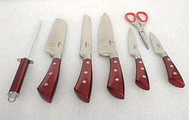 Набір кухонних ножів Bohmann BH-6020-red 8 предметів 4247096