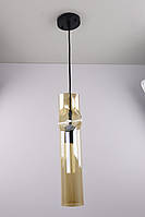 Люстра підвісна LOFT на 1 лампочку 25036 Чорний 50-90х8х11 см. 3637982