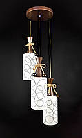 Люстра підвісна на 3 лампочки 25814 Коричневий 50-110х30х30 см. 3847914