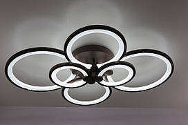 Люстра світлодіодна стельова LED світильник для квартири на стелю лед з пультом 25588 Коричневий 12х58х80 см. 3697514