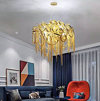 Люстра підвісна на 13 лампочок 26387 Золото 85-200х60х120 см. 4355264